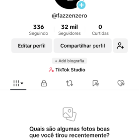 Vendo conta TikTok de 32 mil seguidores