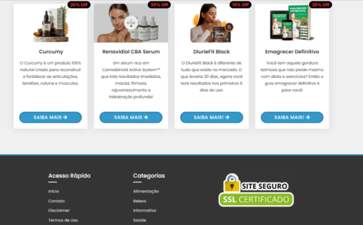 Blog de Beleza e Saúde com 80 Artigos + Gerenciador de Links - Imagem 2