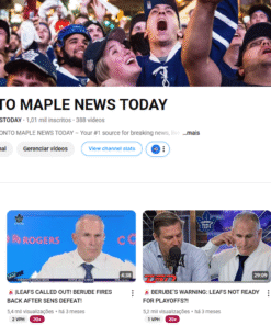 CANAL DE HOQUEI - TORONTO MAPLE LEAFS - PUBLICO CANADENSE 1,01 mil inscritos