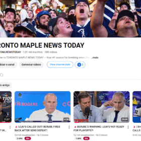 CANAL DE HOQUEI - TORONTO MAPLE LEAFS - PUBLICO CANADENSE 1,01 mil inscritos
