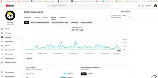 Canal Youtube Monetizado VisaoRecords1 • 486 mil inscritos • 1,1 mil vídeos 173Mi de views - Imagem 3