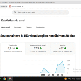 Vendo canal no YouTube 1,55 mil inscritos