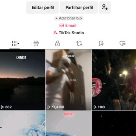 Conta do tik Tok com quase 2 k de seguidores