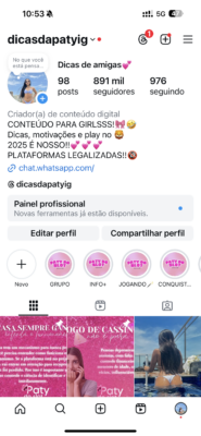 CONTA IG DE SLOT +800K