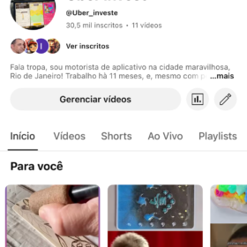 Conal do YouTube 30,5 mil inscritos