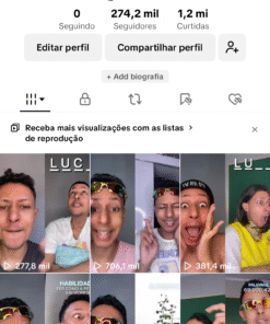 Tiktok Com quase 300 mil seguidores com alto alcance 🎯 Disponível!