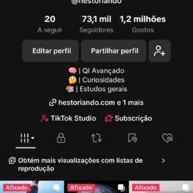 TIKTOK MONETIZADO - Conta com mais de 70 mil seguidores