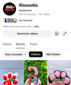 CANAL YOUTUBE SHORTS 250 MIL INSCRITO