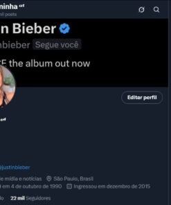 vendo Perfil twitter 22 mil seguidores ativos