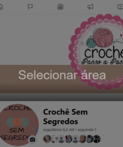 Página do Facebook - Crochê / Amigurumi seguidores 6,2 mil