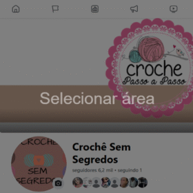 Página do Facebook - Crochê / Amigurumi seguidores 6,2 mil