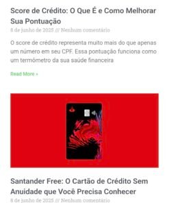 Vendo site no nicho de finanças