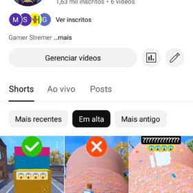 Canal Altamente engajado +1.600 inscrito media de 15 mil viws por vídeo FAZ LIVE