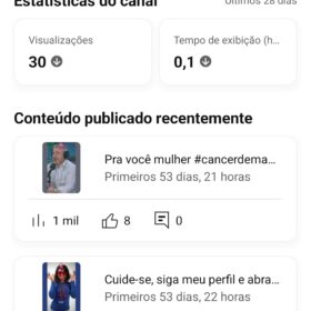 Canal YouTube 6k inscritos