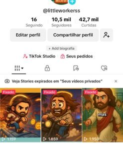 Conta Tiktok Religioso MONETIZADO(TBM TEM SHOP) 10k e subindo