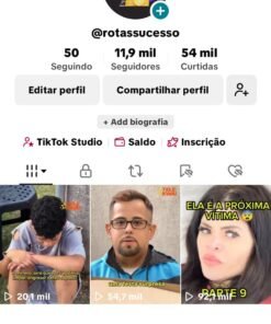 Conta TikTok monetizada 12k