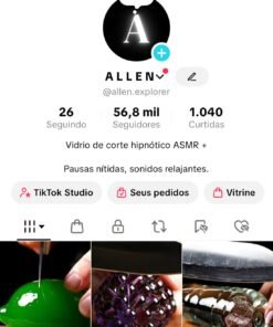 Conta Monetizada - TikTok Shop ON - Iniciar LIVE ON - Sem restrições  56,7 mil Seguidores