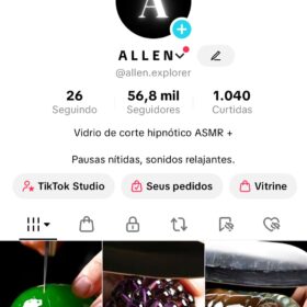 Conta Monetizada - TikTok Shop ON - Iniciar LIVE ON - Sem restrições  56,7 mil Seguidores