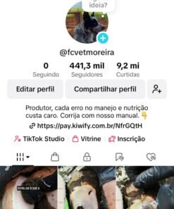Tiktok Vetmoreira 441,3 mil Seguidores