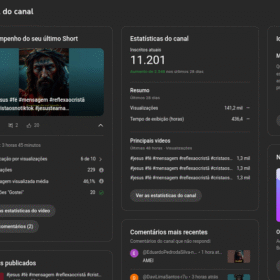 Canal com 11.201 inscritos