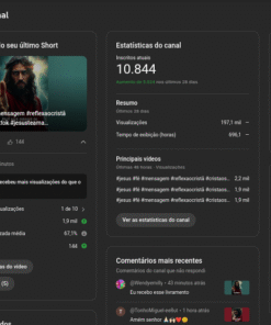 Canal com 10.844 inscritos