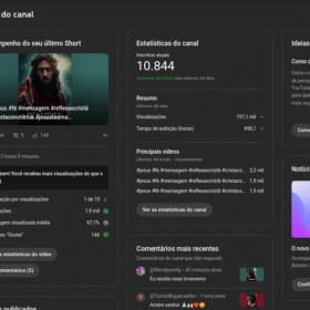 Canal com 10.844 inscritos