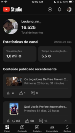 Canal Luciano_nn_ 16,5 mil inscritos