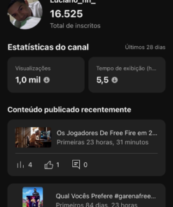 Canal Luciano_nn_ 16,5 mil inscritos