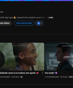 Canal de música latina com 177 mil inscritos e 121 vídeos postados, oportunidade única para vender rápido, ótimo para video review e parcerias