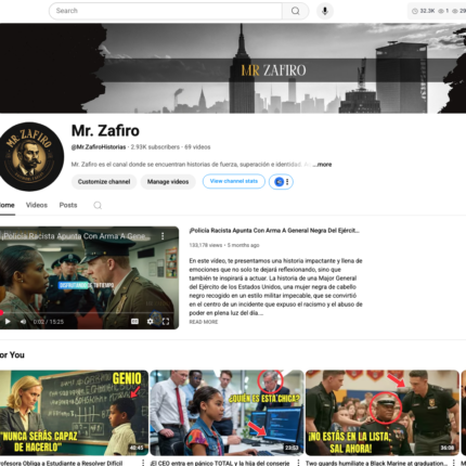 Canal Dark Histórias Espanhol - MONETIZADO (2.9 mil inscritos)