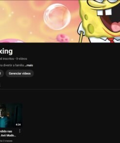 Canal de games YouTube com 19200 Inscritos