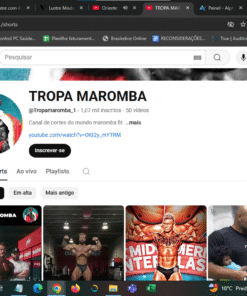 Canal Youtube 1k Tropa Maromba