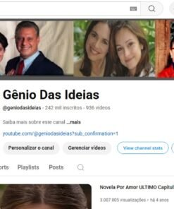 CANAL DE NOVELAS COM MAIS DE 242 MIL INSCRITOS E MAIS DE 169 MILHÕES DE VISUALIZAÇÕES IDEAL PARA TRABALHAR COM VIDEO REVIEW