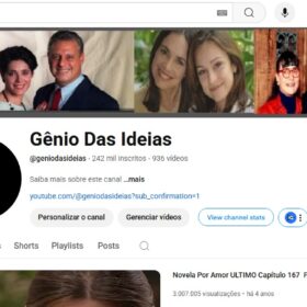 CANAL DE NOVELAS COM MAIS DE 242 MIL INSCRITOS E MAIS DE 169 MILHÕES DE VISUALIZAÇÕES IDEAL PARA TRABALHAR COM VIDEO REVIEW
