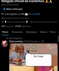 Conta Twitter com 17k de seguidores