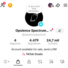 Conta Tik Tok com Shop ativo +5.000 Seguidores