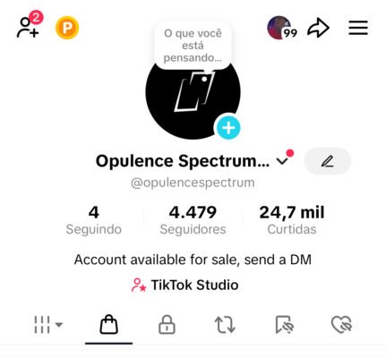Conta Tik Tok com Shop ativo +5.000 Seguidores