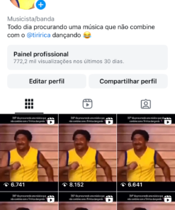 Conta Instagram Tiririca Dancing com 61 Mil Seguidores