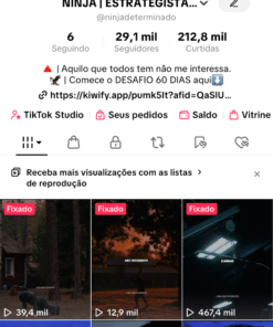 Conta Morivacional Tiktok já monetizada Mais de 29 mil seguidores