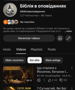 Canal DARK MONETIZADO 3,27 mil inscritos