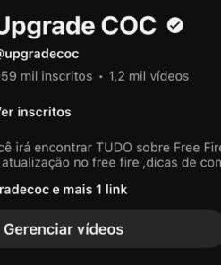 Canal YouTube 959 mil inscritos • 1,2 mil vídeos Upgrade COC