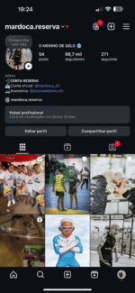 Conta de 100k no Instagram