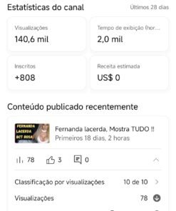 Canal MONETIZADO no idioma português 1,54 mil inscritos