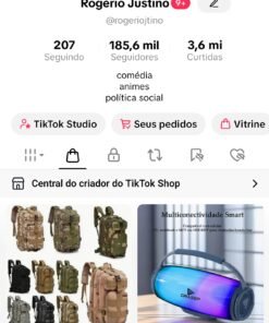 Tiktok monetizado 185.6K Seguidores 3.5M Curtidas