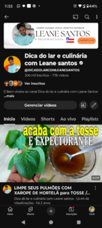 CANAL DE CULINARIA E DICAS 306 MIL INSCRITOS