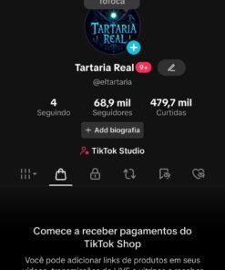 TIKTOK CONTA MONETIZADA ✅ COM SHOP ATIVO | PROMOÇÃO! 🔥 68,9 mil Seguidores