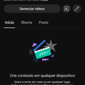 Canal YouTube 288 mil inscritos