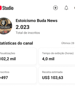 Canal monetizado no AdSense ganhando muito dinheiro fazendo dólares e ganhado 10 mil reais por mês Quer Ganhar Dinheiro no YouTube? Compre Este Canal Lucrativo!" Canal com 26 mil views em 28 horas, $103 no AdSense e R$10.000 em afiliados. 2,04 mil inscritos