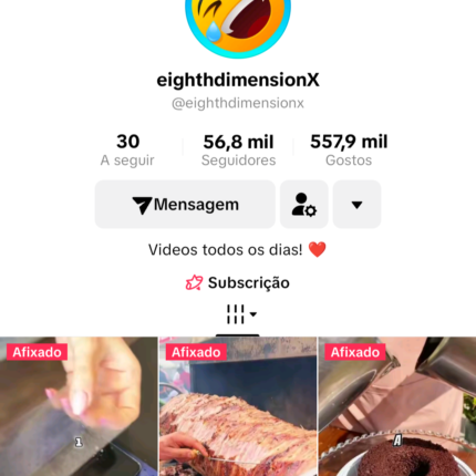 CONTA TIKTOK MONETIZADA GERANDO RECEITA 56 MIL SEGUIDORES