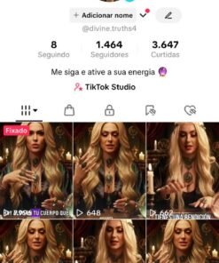 Conta com tiktok shop EUA 1474 Seguidores